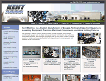Tablet Screenshot of kentmachine.com